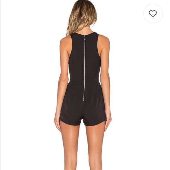 Revolve Cross Plunge Top Romper - Picture 2 of 3
